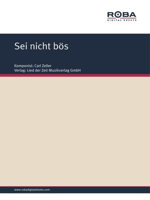 cover image of Sei nicht bös